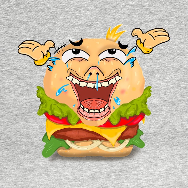 goofy hamburger emoji by emoji crazy